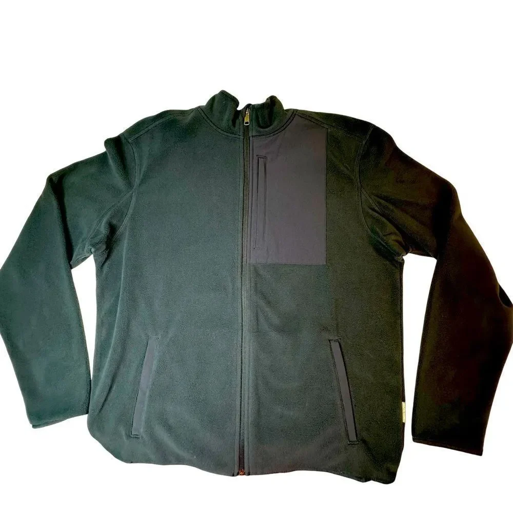 DULUTH Trading Co Checkpoint Fleece Full Zip Mock Navy Jacket Size M